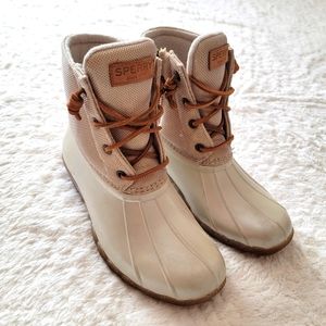 Sperry Metallic Gold Duck Boots